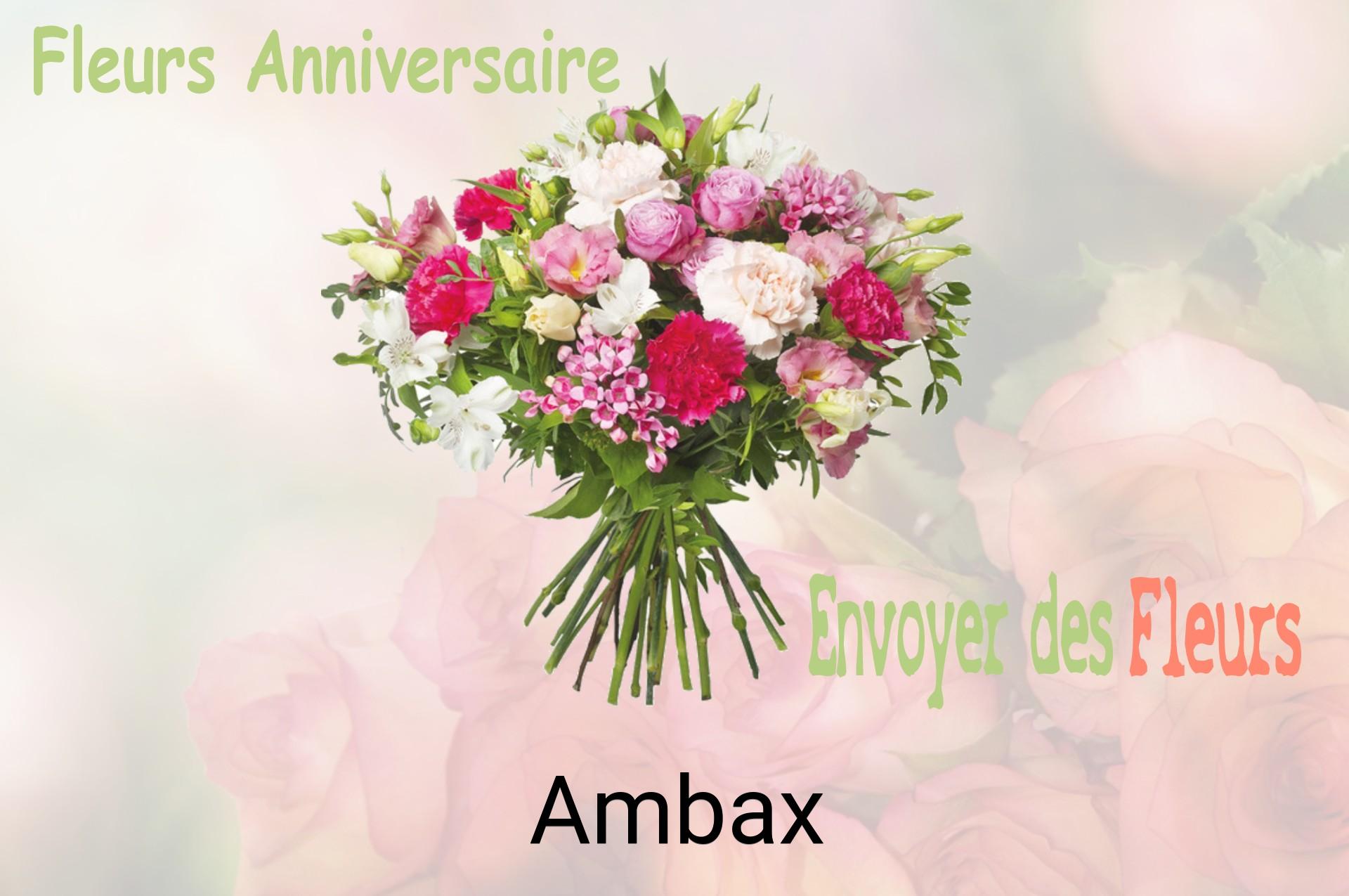 Bouquet de fleurs d’anniversaire livré à Ambax